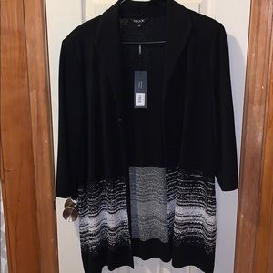 Misook Sweater with clasp.